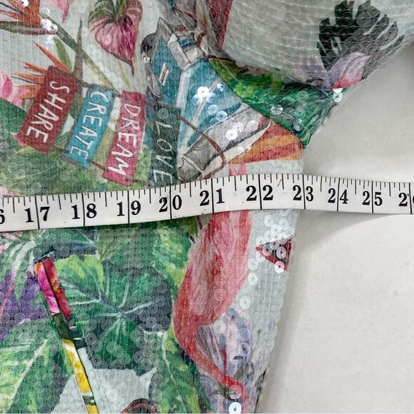 NWOT Golden Goose Journey Erica Miami Sequin Bomber Jacket Size 40/US 4 - Picture 9 of 10